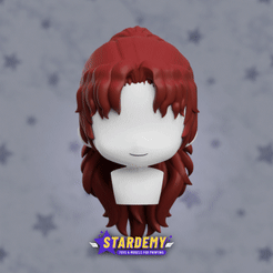 yorichi_style.gif Fichier STL Cheveux personnalisés Nendoroid Chibi Demon Slayer Samurai Traditional Stardemy・Plan à imprimer en 3D à télécharger, Stardemy