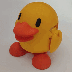 VID_20230604_143651.gif STL file ARTICULATED DUCK TOY・3D printing idea to download