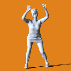 0.gif OBJ file Miniature Pose People #19・3D printable design to download, Peoples
