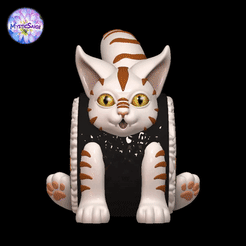 Sushi-Cat-gif.gif Archivo 3D Sushi Cat - ¡Sin necesidad de soportes!・Modelo de impresora 3D para descargar