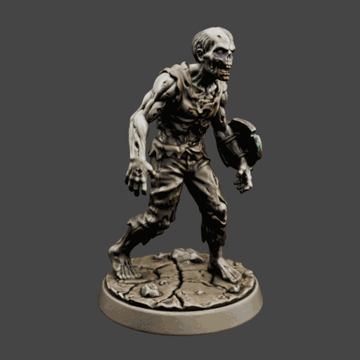 Undead Zombie Adventurer Miniature