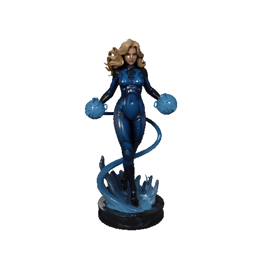 Invisible Woman Heroine Figurine – Susan Storm Inspired Miniature