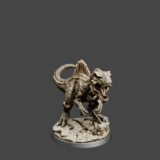 Spined Dinosaur Monster Miniature