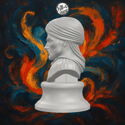 Ibn Battuta Historical Character Bust – SoliDRawinGs SG3256