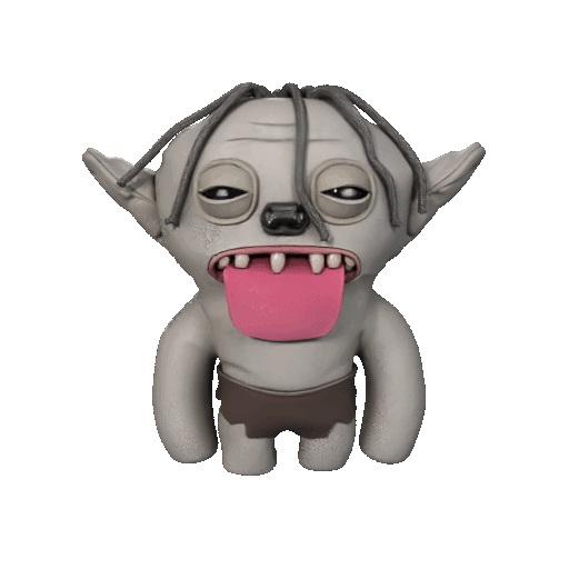 Gollum "My Treasure" Fuggler Style - Lord of the Rings 3D Model