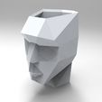 untitled.2085.gif pot pen holder container office tool origami geometric geometric faceted head head