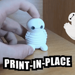 New-GIF.gif STL file Flexi Baby Baymax (Print in place, No support)・3D print model to download