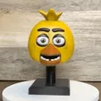 Chica-head-3D.gif Chica Head (FNAF / Five Nights At Freddy's)