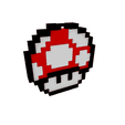 Red-Mushrrom.gif Pixel Mario Keychains