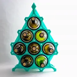 DSC_9099.gif Archivo 3D Christmas tree and Wine / Árbol de Navidad y Vino・Plan para descargar y imprimir en 3D