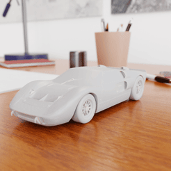thumb.gif STL file 1966 Ford GT40 Mark II・3D printing model to download