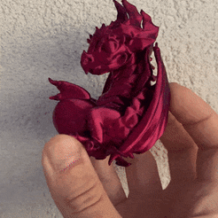 ezgif.com-gif-maker-8.gif Fichier STL Bébé dragon au frais・Objet imprimable en 3D à télécharger
