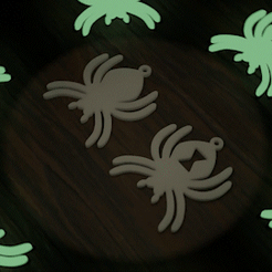 Spider-Promo-Better-Gif.gif Free STL file Glow in the Dark Spider Keychain・3D printing design to download, 3DE_Study