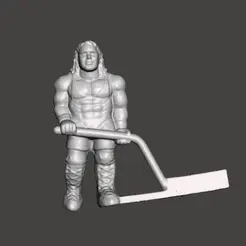 GIF.gif STL file Mr. Perfect HOCKEY PLAYER 1991 WWF SUPERSTARS SHOOT-OUT TABLE HOCKEY・3D printer model to download
