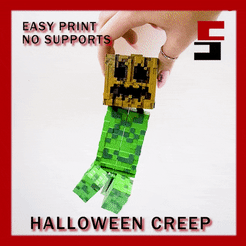 ezgif.com-gif-maker-2-copy.gif STL-Datei Minecraft Creeper Halloween Edition Flexi artikuliert・Design zum Herunterladen und 3D-Drucken