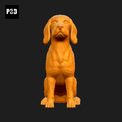 157-Beagle_Pose_04.gif STL file Beagle Dog 3D Print Model Pose 04・3D printing design to download