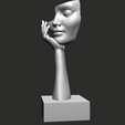 turntable110.gif Half Faced Female Bust