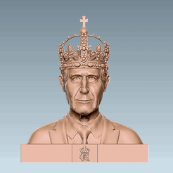 kc.gif STL file King Charles III・3D print design to download, morganspear3D