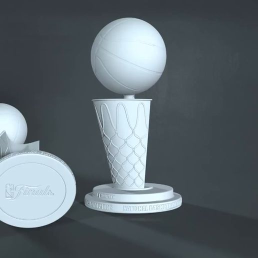 🏆 Trofeo más reciente del Campeonato Larry OBrien de la NBA・Archivo STL ...