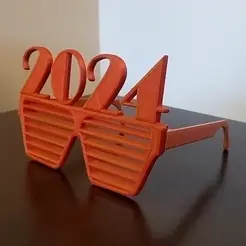 gif2024.gif Blinds Glasses 2024 - New Year!!! - super EASY to print