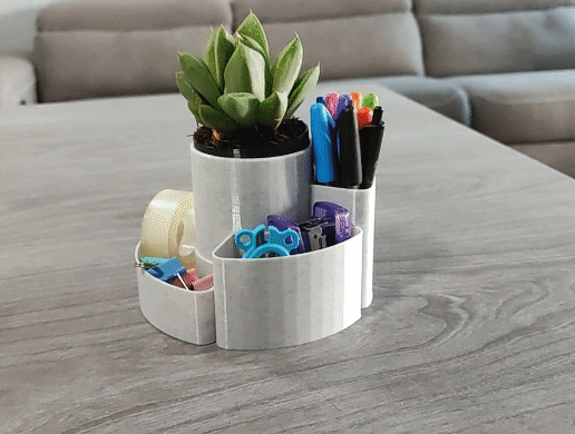 spin-organizer.gif Modern Desk Organizer (No Support Nedded)