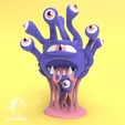 Beholder.8.gif Eyeball Monster - Easy Multicolor FDM RPG Minis (No supports)