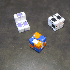 MVI_2660.gif Télécharger le fichier STL Cube Infini / magique personnalisable • Objet imprimable en 3D, BaPe