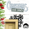 006a.gif 🎅 Christmas door corner (santa, decoration, decorative, home, wall decoration, winter) - by AM-MEDIA