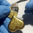 Gif3Djoyas.gif STL file 3D Heart Medallion - The Illusionist・3D printing model to download