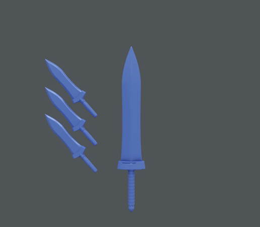 ia Меч "Убийца гоблинов" и метательные кинжалы