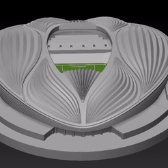 tuntablegif.gif Файл STL Стадион "Аль-Джануб・Шаблон для загрузки и 3D-печати