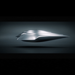 1stclass_774.gif 3D file Flight of the Navigator Trimaxion Drone Ship - 1st Class・3D printer design to download