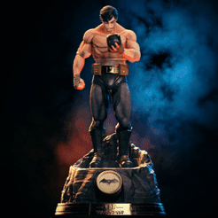 ezgif-1-a9dab0752b.gif STL file Fan Art Bruce Wayne - Statue・3D print model to download, NachoCG