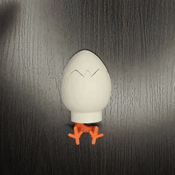 Gif-poussin-x2.gif 3D file WALL-MOUNTED KEY RING CHICK・3D print design to download, GT3DMakers