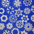 Snowflakes Together.gif 100 Snowflakes