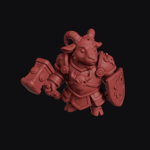 Goat Champion With Great Maul