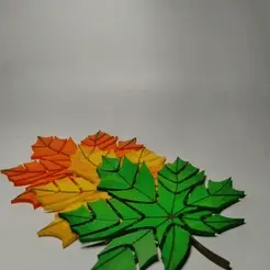 20230523_205043.gif STL file Maple Leaf Coaster・3D print design to download