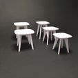 ez.gif End Table / Side Table 5 Sizes - Miniature Furniture 1/12 scale