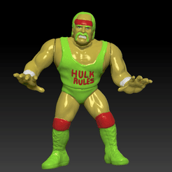 hulk hoggan.gif Archivo 3D Hulk Hogan vintage WWF action figure・Modelo de impresora 3D para descargar, DESERT-OCTOPUS