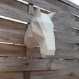 cheval.gif Datei STL Origami 3D-Wanddekoration - Pferd・Modell für 3D-Druck zum herunterladen, Bricoloup3d