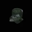 Fr-2.gif fish head bass trophy statue detailed texture for 3d printing