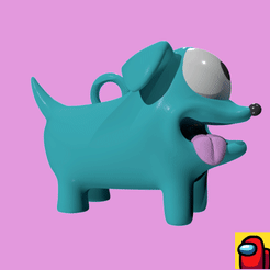 Dog-Render_2.gif STL file Among Us Dog・3D printing template to download