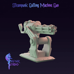 ezgif.com-video-to-gif-3.gif Archivo STL Ametralladora Gatling Steampunk・Plan para descargar y imprimir en 3D