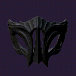 Mask-noob.gif Download OBJ file Ninja Mask • 3D printing template, Darius_Shem