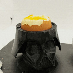 Coquetier_SWDarthVader1.gif Archivo STL gratuito Taza de huevos - Darth Vader・Idea de impresión 3D para descargar
