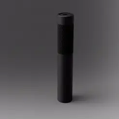 ezgif.com-video-to-gif-2.gif STL file OPS INC Over barrel style suppressor for m16 M4・Model to download and 3D print