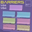 Nala ale 3D file Concrete Barrier Diorama parts 1-24 1-64th scale・3D printing model to download