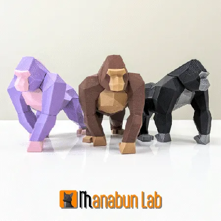 Gorilla_gif.gif 🦍Low Poly Gorilla Puzzle