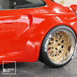 rwb993_anim.gif Datei STL RWB Style BBS 993 Front and Rear Set: Wheel, Tires and BRAKES!・Modell für 3D-Druck zum herunterladen