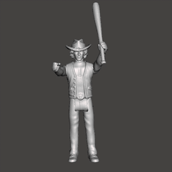 GIF.gif STL file THE WARRIORS ARTICULATED KENNER STYLE MOVIE FIGURE 3.75 COWBOY Tom McKitterick .STL .OBJ・3D printable model to download